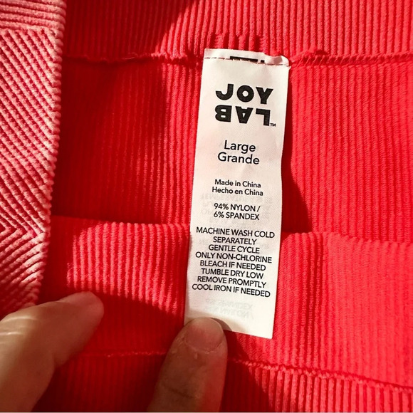 JoyLab women's large cropped salmon collar active leggings - Picture 3 of 3